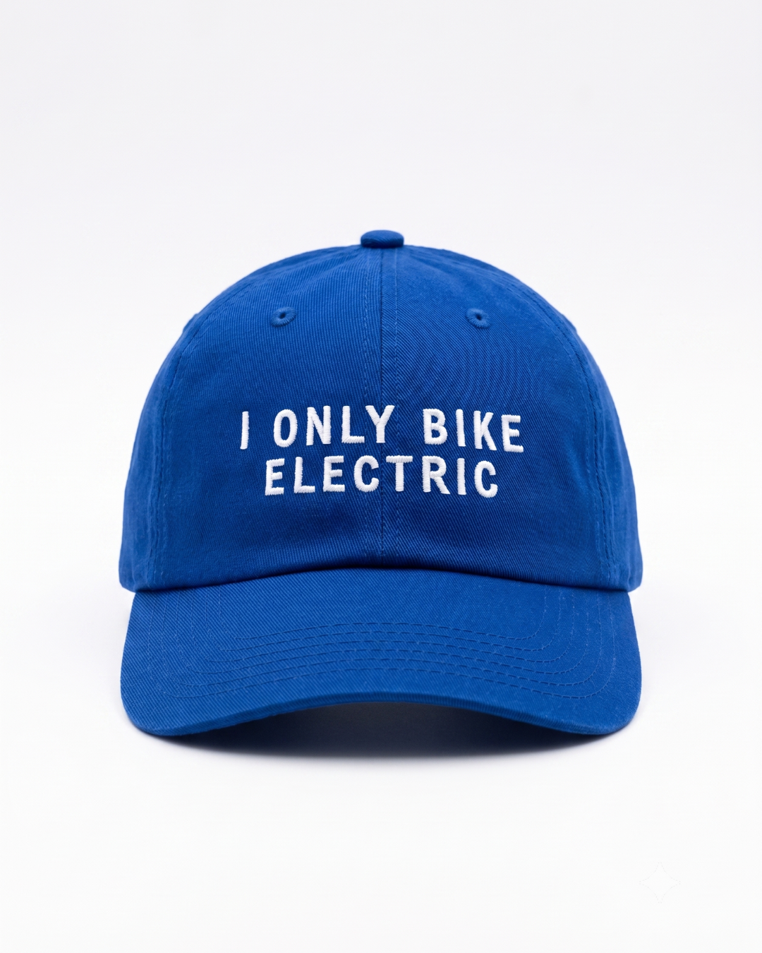 Take 01 - "I only bike electric" cap