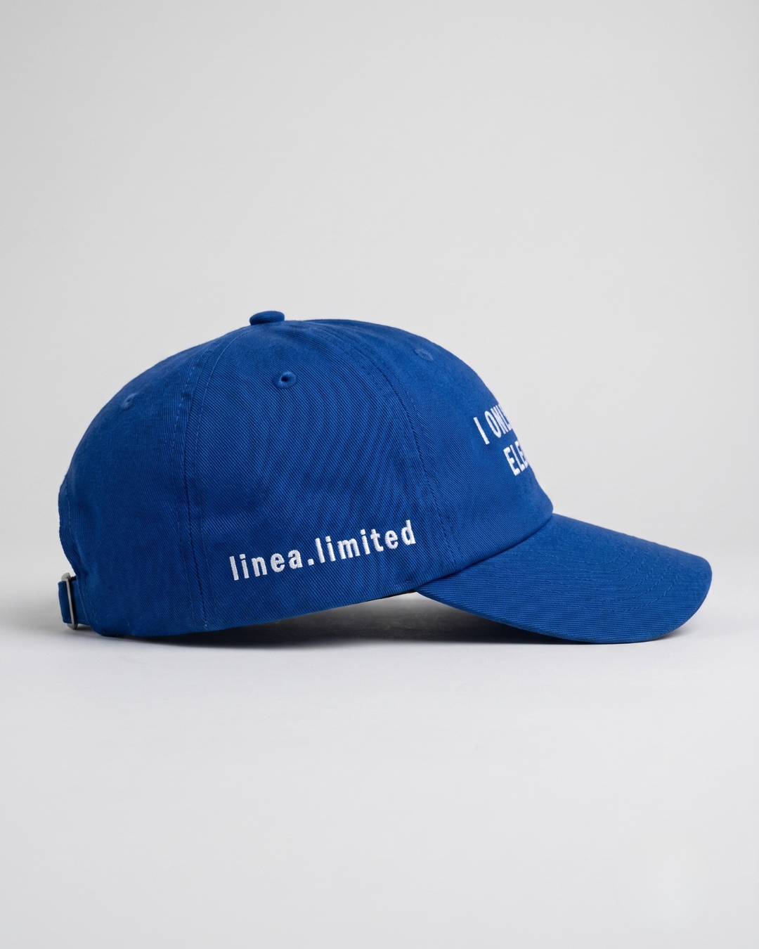 Take 01 - "I only bike electric" cap
